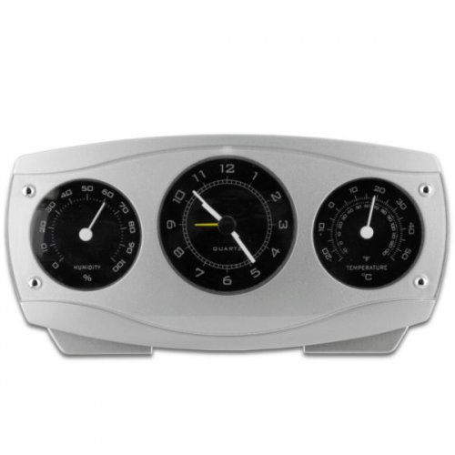 Thermo Hygro Barometer Alarm Clock