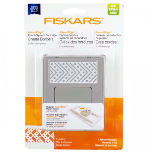 Fiskars Dotted Herringbone Border Punch Cartridge