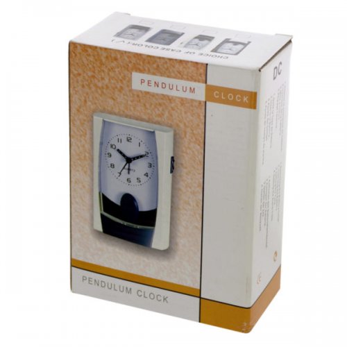 Pendulum Quartz Desk Alarm Clock