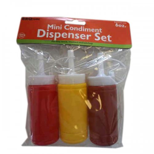 6 Oz. Mini Condiment Dispenser Set