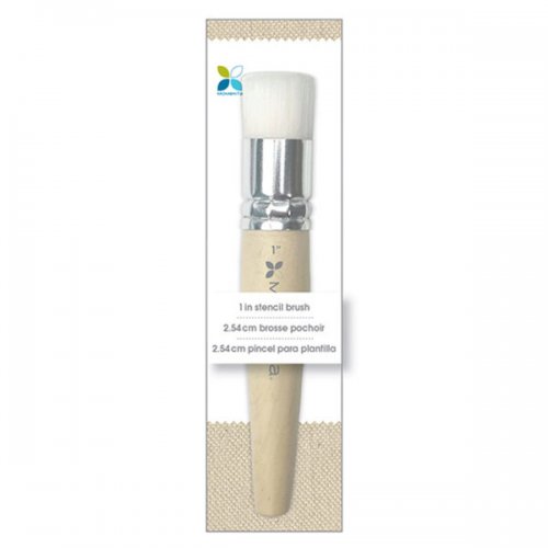 Round Stencil Brush With Wooden Handle