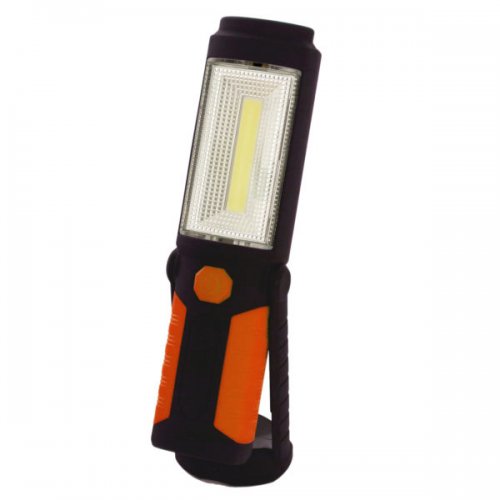 Orange &amp; Black Led Work Light With Magnetic Base &am