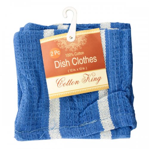 Striped Cotton Dish Cloth Set