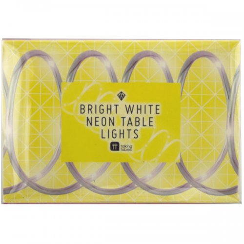 Bright White Neon Party Table Lights