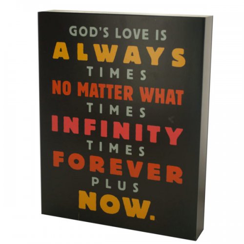 God&#039;s Love Is Infinite Box Print Wall Art