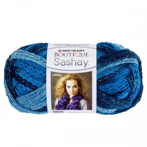 Jive Blue Metallic Sashay Yarn