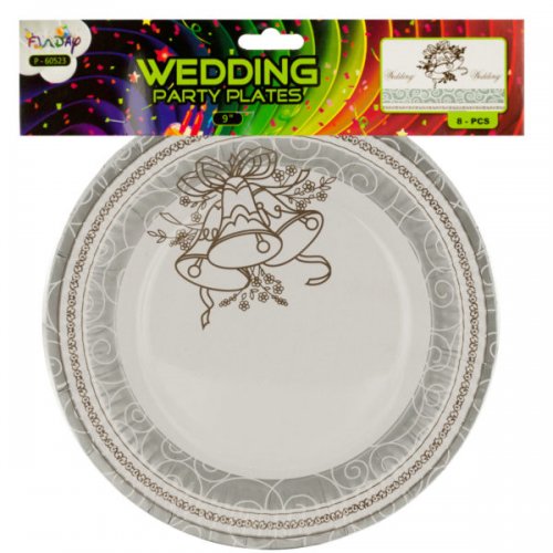 9" Wedding Paper Plates