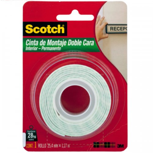 Scotch Heavy Duty 1" Doublesided Mounting Tape
