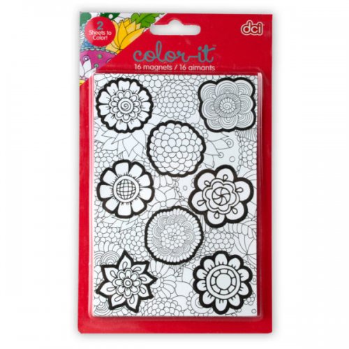 Color Your Own Magnets 16 Piece