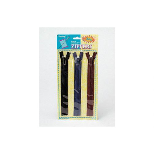 3 Pack Zippers (assorted Colors)