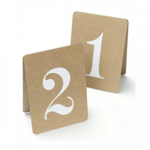 Rustic Table Numbers 1-12