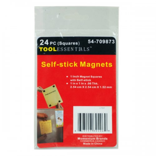 24 Piece Self Stick Magnet Squares