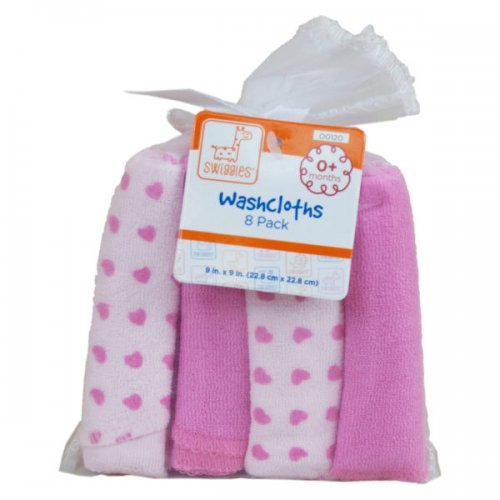 8pk Swiggles Washcloth Set
