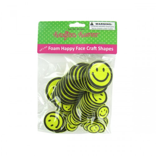 Foam Happy Face Craft Shapes