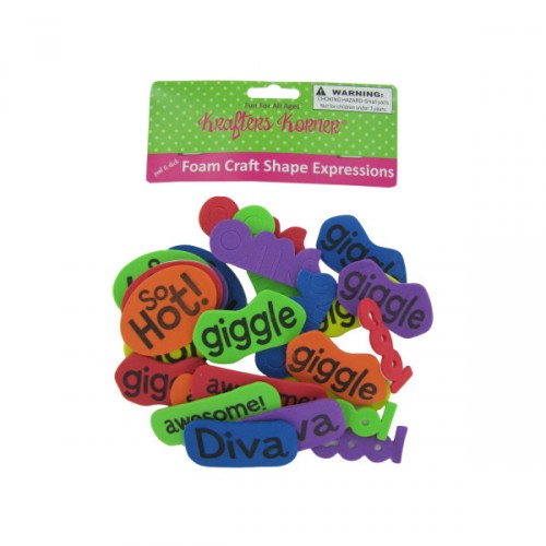 Foam Craft Shape Word Expressions