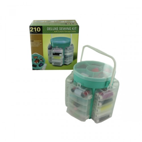 Deluxe Sewing Kit With Custom Storage Caddy