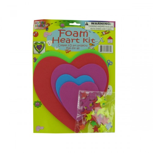 Do-it-yourself Foam Heart Craft Kit
