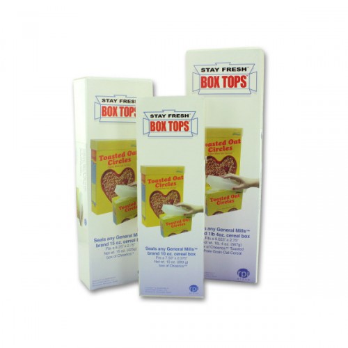 3 Piece Set Stay Fresh Cereal Box Top Covers