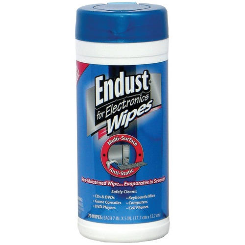 Endust Antistatic Pop-up Wipes, 70 Ct