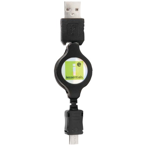 Iessentials Micro Usb To Usb Retractable Data Cable