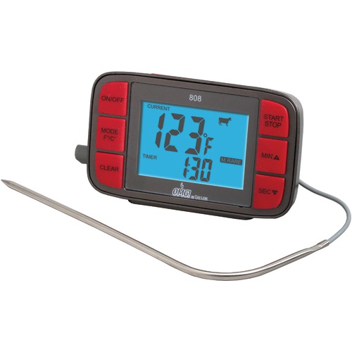 Taylor Digital Grill Thermometer With Probe &amp; Timer