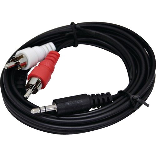 Ge 3.5mm To 2 Rca Plugs Y-adapter Cable, 6ft