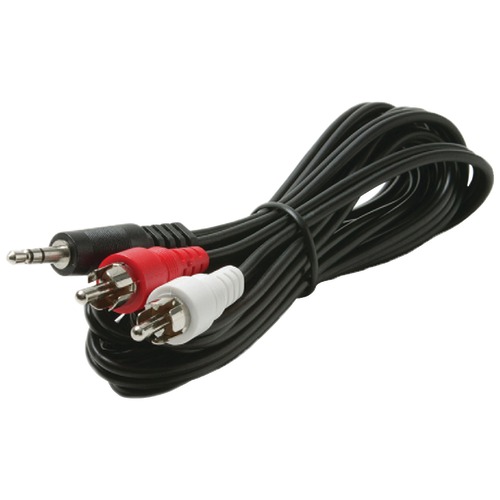 Steren 3.5mm Stereo To 2 Rca Plugs Y-adapter