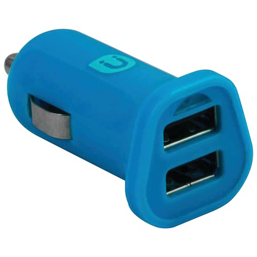 Uber 2.4-amp 2-port Usb Car Charger (blue)