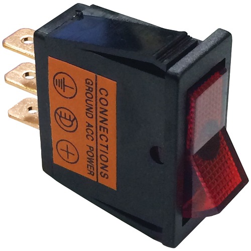 Battery Doctor On And Off Red Illuminated 20-amp Rocker For 12mm