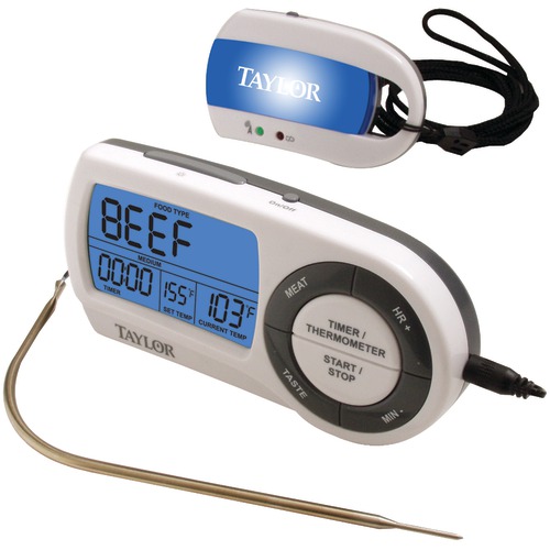 Taylor Wireless Thermometer With Remote Thermometer Plus Timer