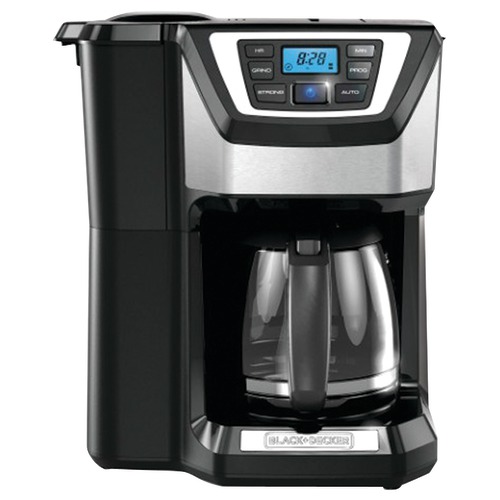Black & Decker 12cup Mill & Brew Coffee Maker (black)