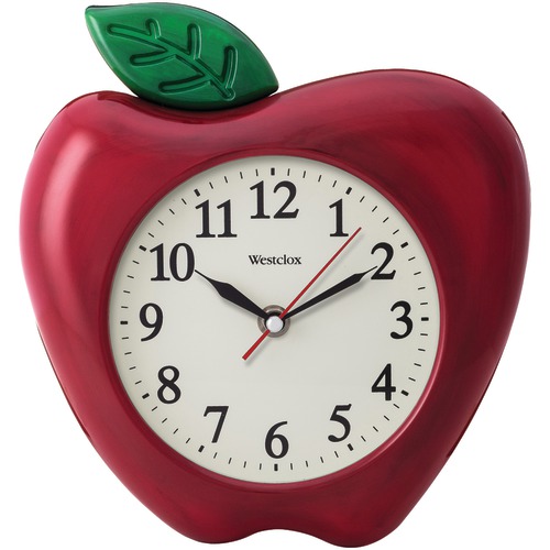 Westclox 3-dimensional Apple 10&quot; Wall Clock