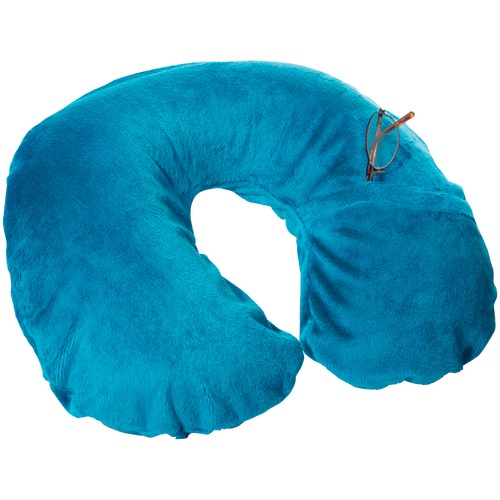 Travel Smart By Conair Inflatable Fleece Neck Rest (teal)