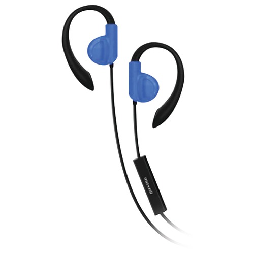 Maxell Fitness Earhooks With Microphone (blue)