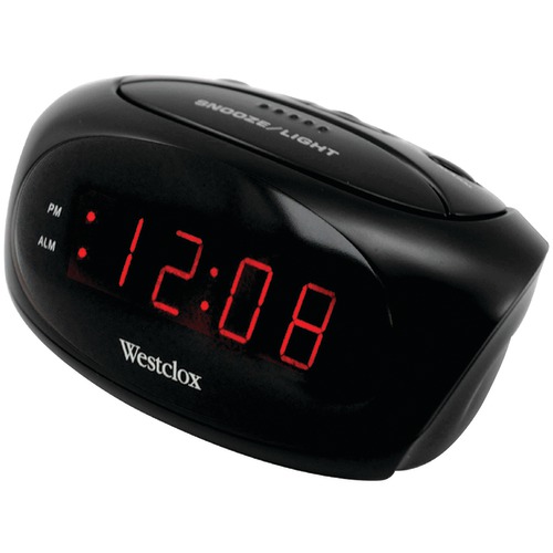 Westclox Super-loud Led Electric Alarm Clock (black)