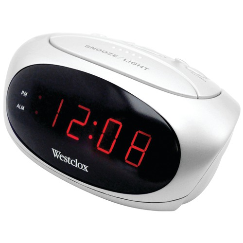 Westclox Super-loud Led Electric Alarm Clock (white)