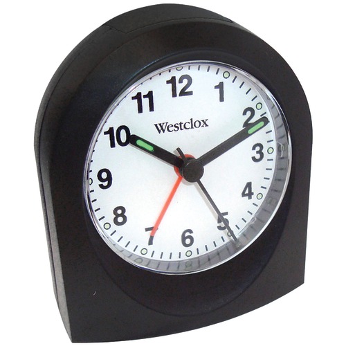 Westclox Bedside Analog Alarm Clock (black)