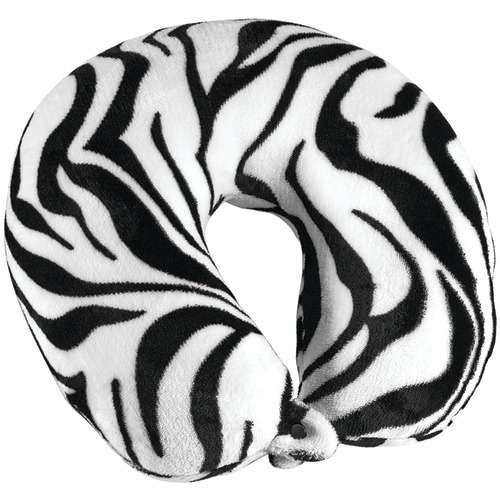 Travel Smart By Conair Fleece-covered Fiberfill Zebra Neck Rest