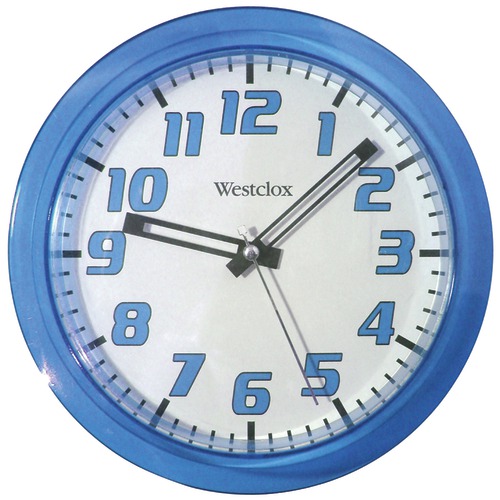Westclox 7.75&quot; Translucent Wall Clock (blue)