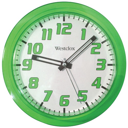 Westclox 7.75&quot; Translucent Wall Clock (green)