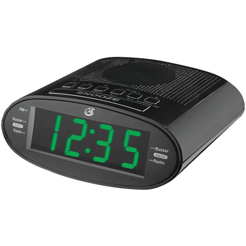 Gpx Time-zone Dual-alarm Clock Radio