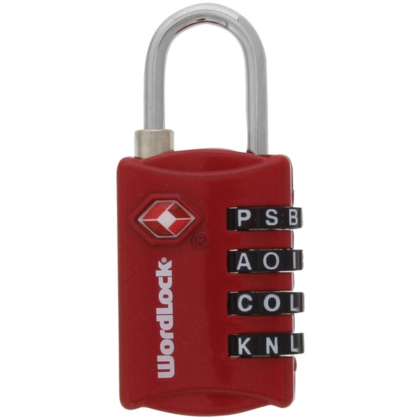 Wordlock 4-dial Luggage Lock (red)