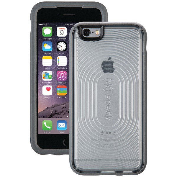 Speck Mightyshell Case For Iphone 6 And 6s (clear And Slate Gray