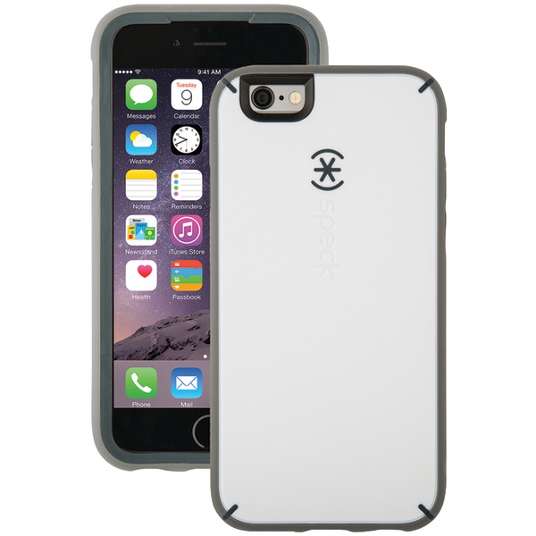Speck Mightyshell Case For Iphone 6 And 6s (white And Charcoal G