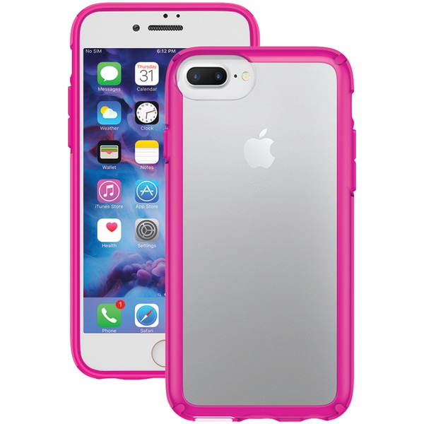 Speck Gemshell Case For Iphone 7 Plus (clear And Lipstick Pink)