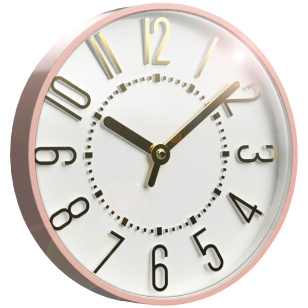 Westclox 10-inch Blush And Gold Wall Clock