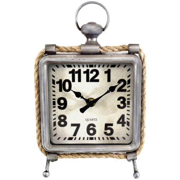 Westclox Metal And Rope Table Clock