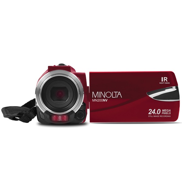 Minolta Mn200nv 1080p Full Hd Ir Night Vision Wi-fi Camcorder (r