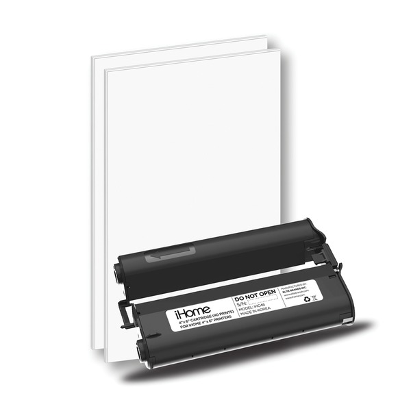 Ihome 4-inch X 6-inch Ink + Paper Refill Cartridge, 40 Print
