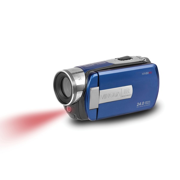 Minolta Mn80nv Full Hd 1080p Ir Night Vision Camcorder (blue)